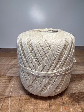 Large Cream Cotton Crochet Thread Sewing, Crafting